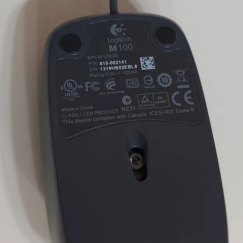 Logitech M100 USB Wired Mouse image indicator(4)