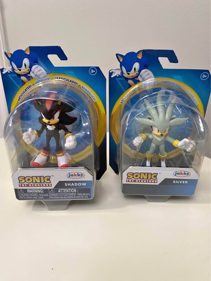 Shadow & Silver the hedgehog 2.5 Inch Figures
