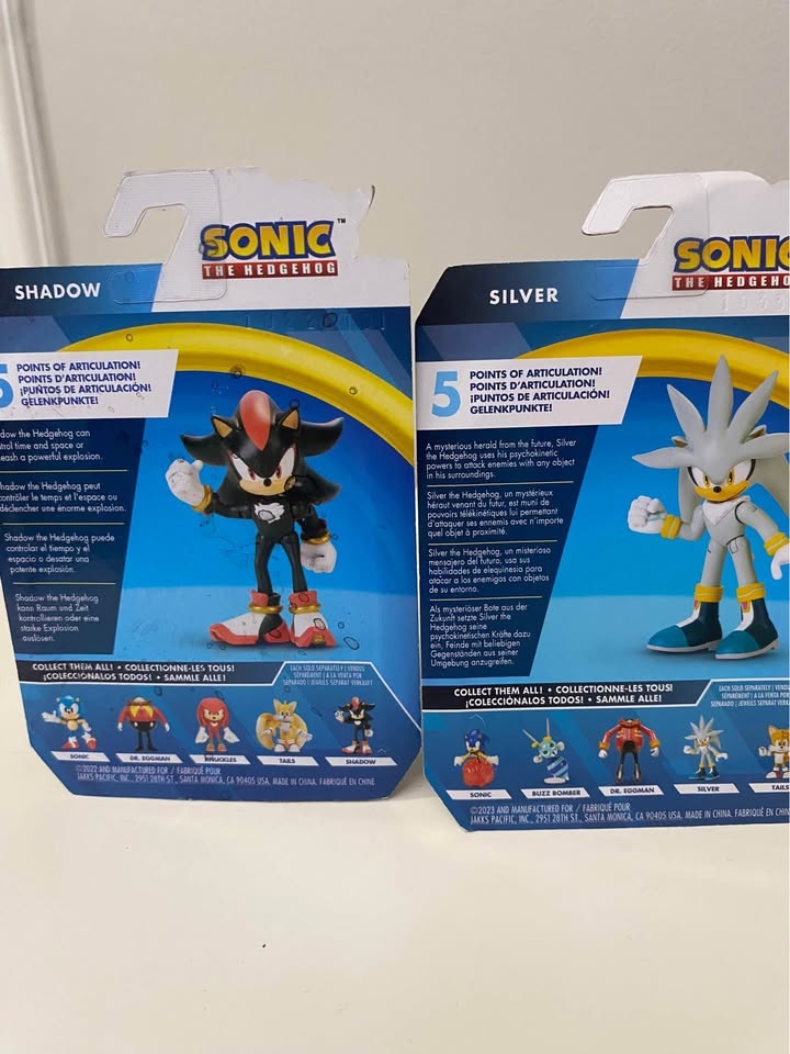 Shadow & Silver the hedgehog 2.5 Inch Figures - photo 2