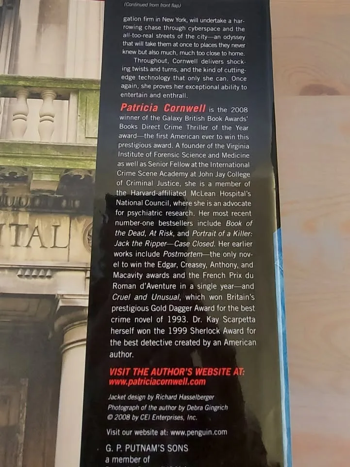 Scarpetta Novel by Patricia Cornwell image indicator(3)