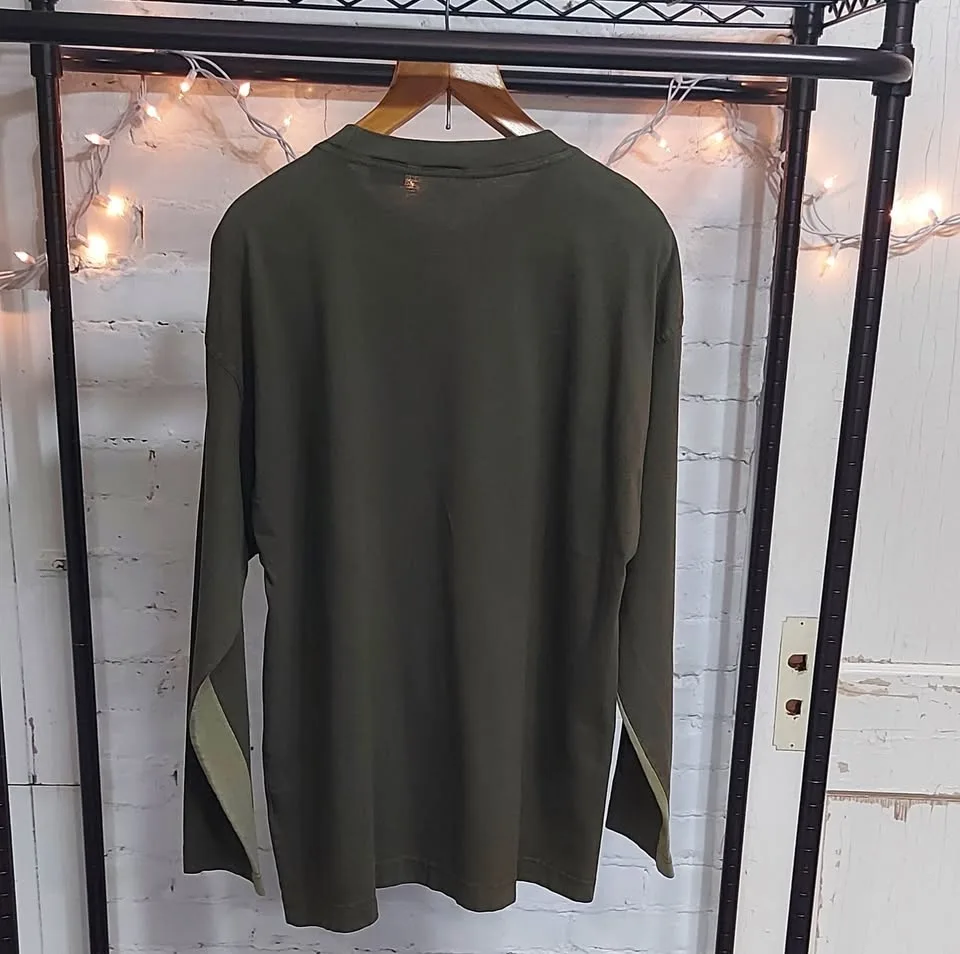 Men's size large 100% cotton long sleeve shirt image indicator(4)