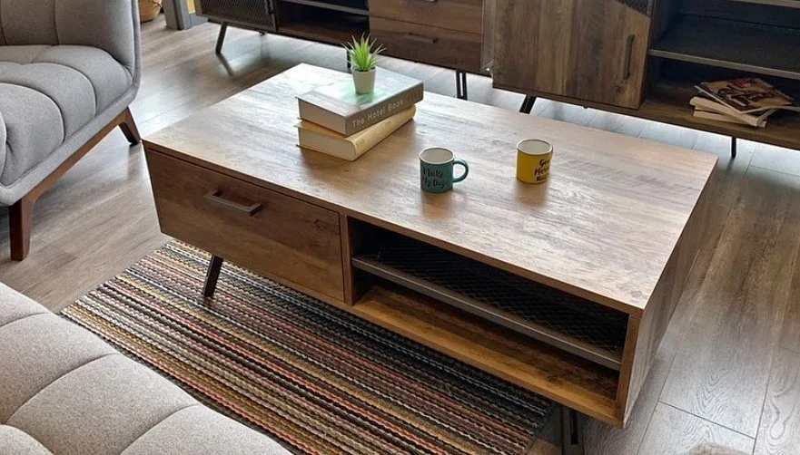 New! Solid Wood Coffee Table, Sealed in Box