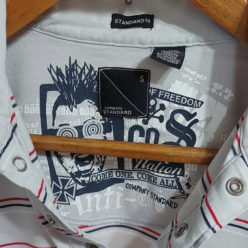 Mens vintage collared t-shirt by Company STANDARD image indicator(6)