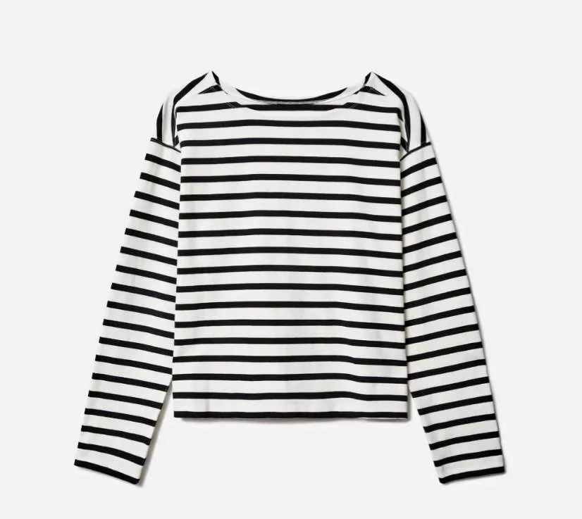 Everlane The Mariner Tee - Black / White
