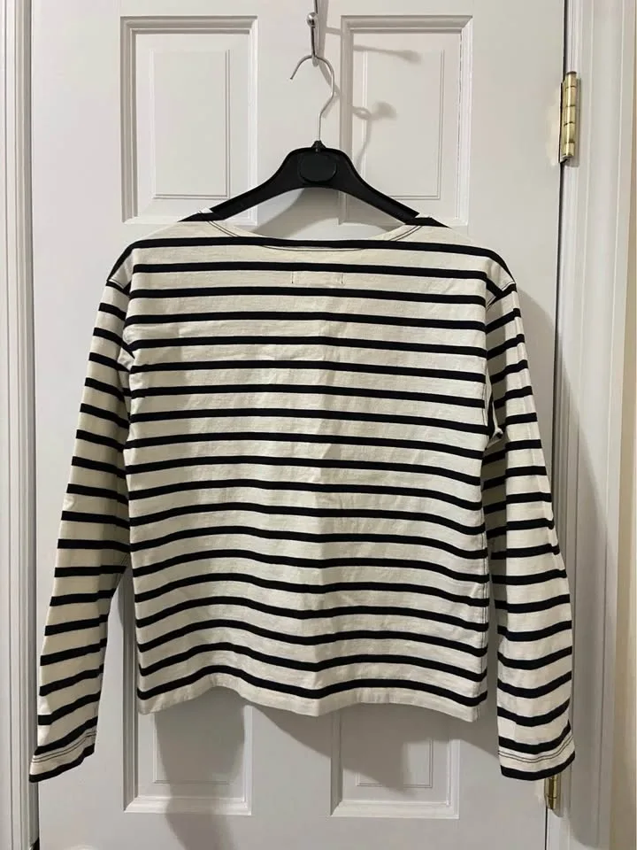 Everlane The Mariner Tee - Black / White image indicator(5)