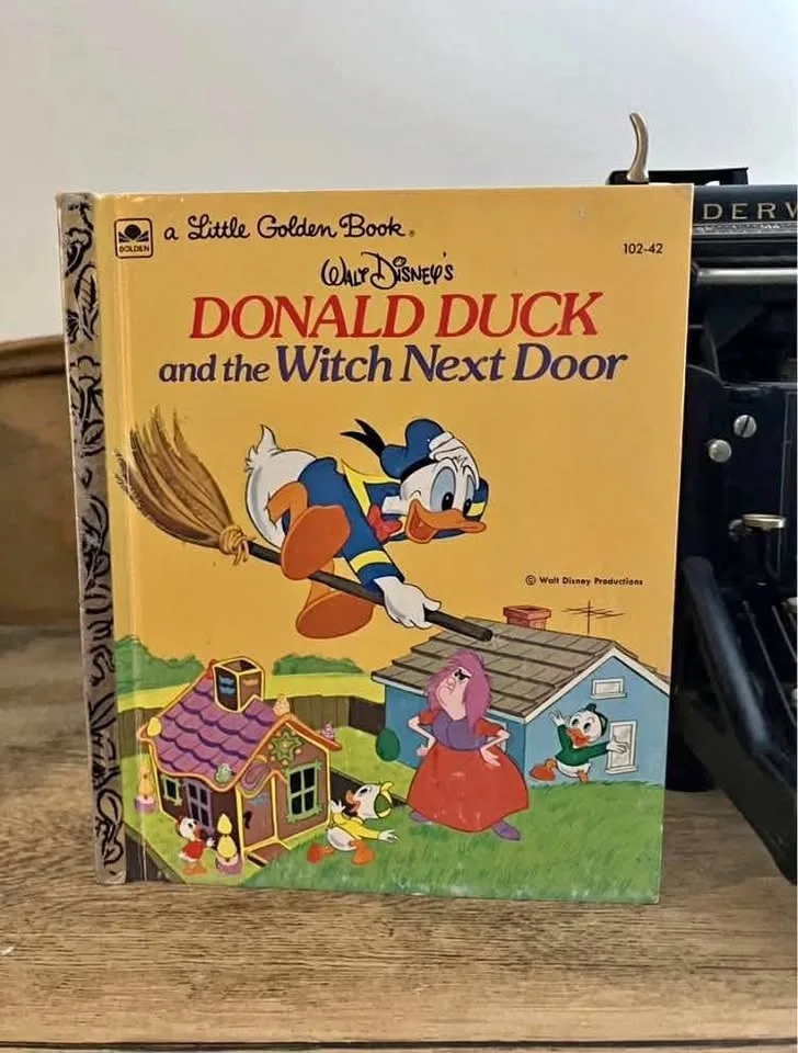 1974 Donald Duck and the Witch Next Door, Little Golden Book