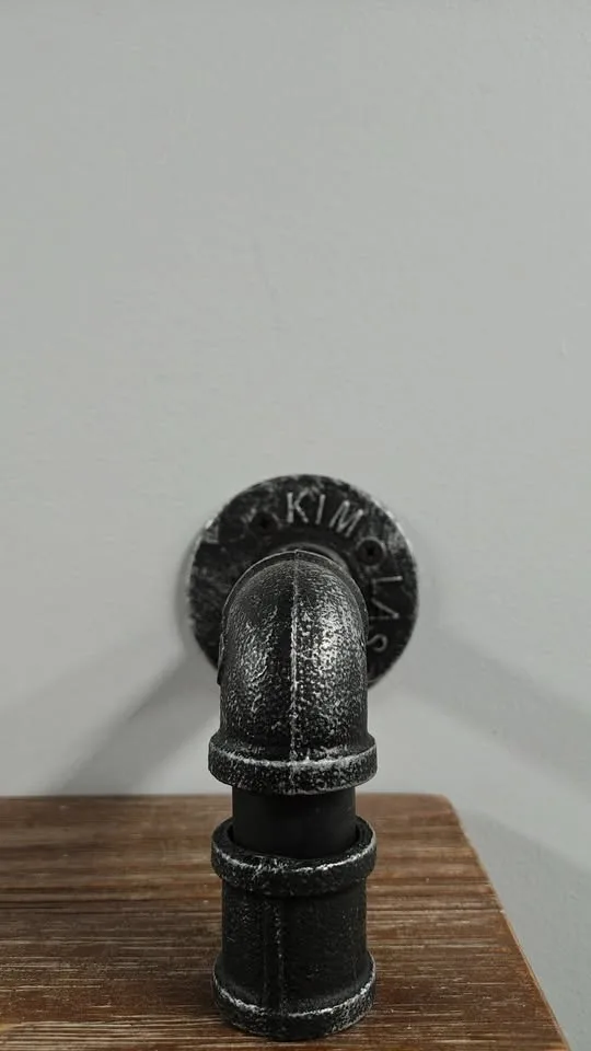 Industrial Pipe Wall Shelf / Floating Bookshelf – Like New image indicator(5)