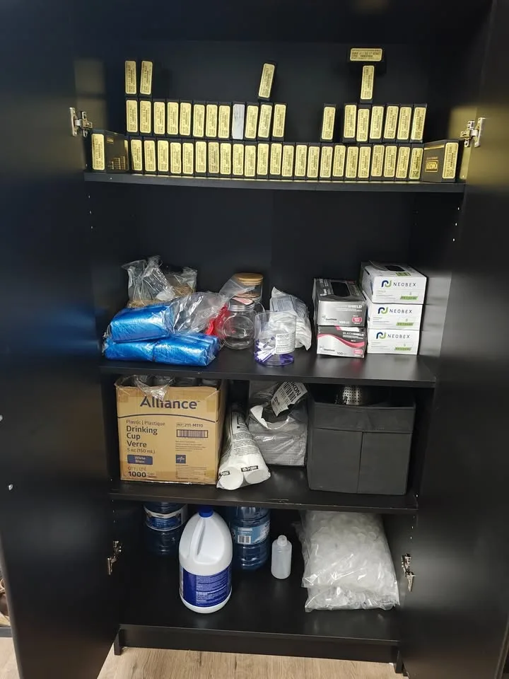 Black 2-Door Storage Cabinet — Tall, Sturdy & Great Storage image indicator(4)