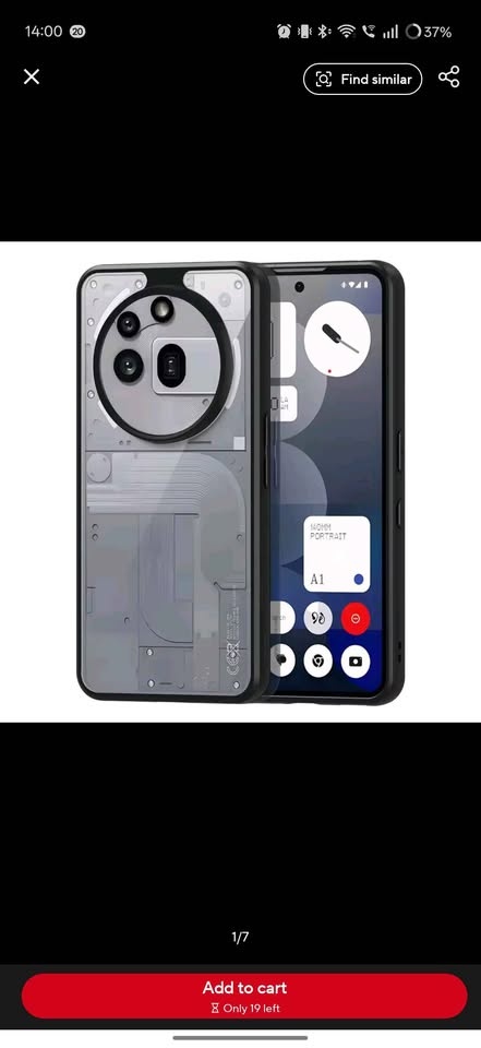 Nothing Phone 3A Pro Clear & Black Case - photo 2