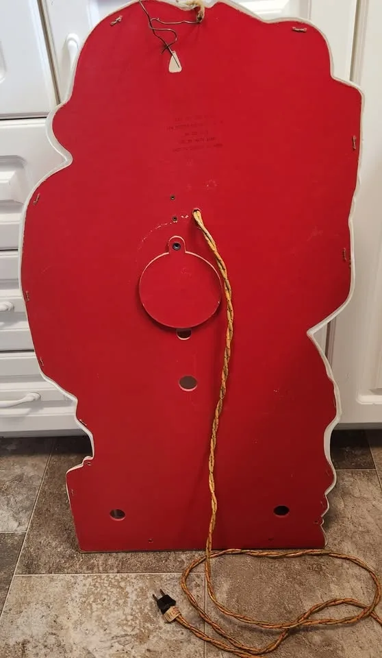 Vintage NOMA 1950s Blow Mold Santa in Box - Lights Up image indicator(4)