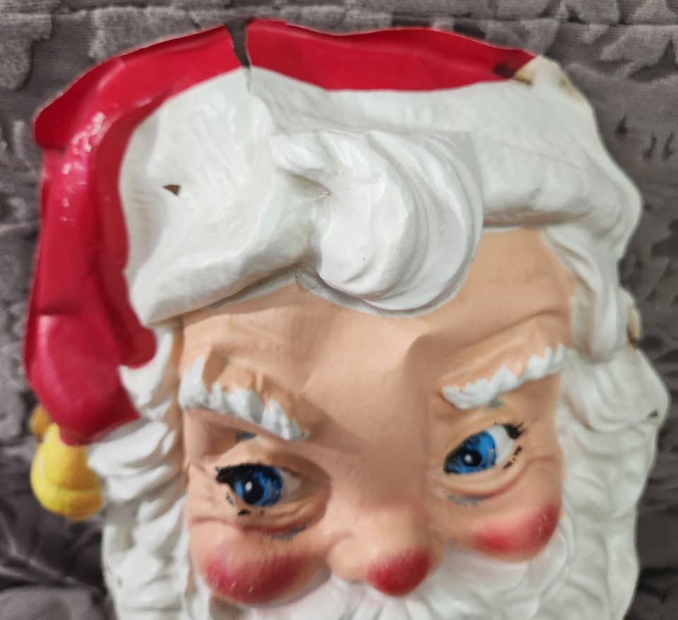 Beautiful vintage Univeral Lites Santa Face from the 1950s - photo 2