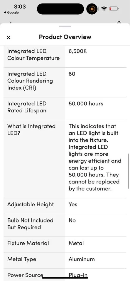 60" Led Novelty Floor Lamp Dimmable Floor Lamps image indicator(5)