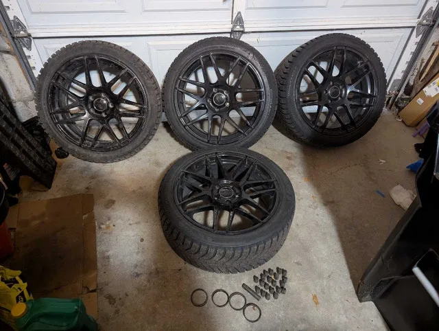 Winter Tire & Rim Package (245/40R19) — Like New