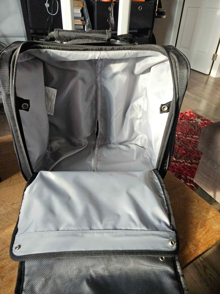 15 Inch Under Seat Bag - Carry On Suitcase, Black - photo 4