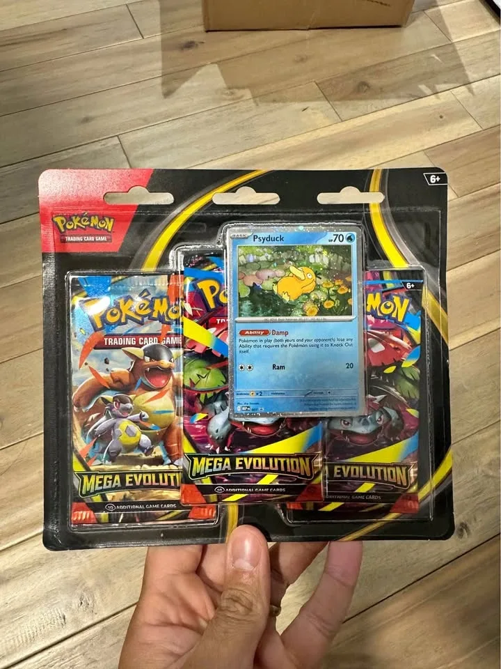 Mega Evolution 3 Pack Blister [Psyduck] - Pokemon Cards