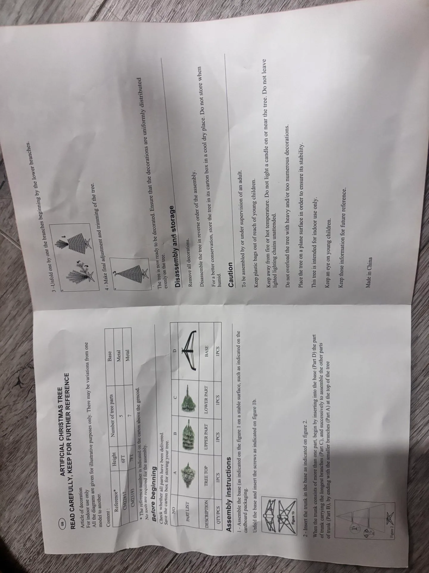 Costway 6FT Flocked Christmas Tree image indicator(3)