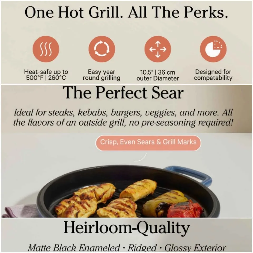 NEW Our Place Cast Iron Grill - still wrapped in box image indicator(3)