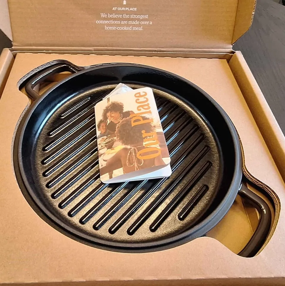 NEW Our Place Cast Iron Grill - still wrapped in box image indicator(6)