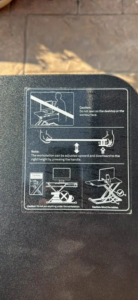 Retractable Standing Desk image indicator(3)