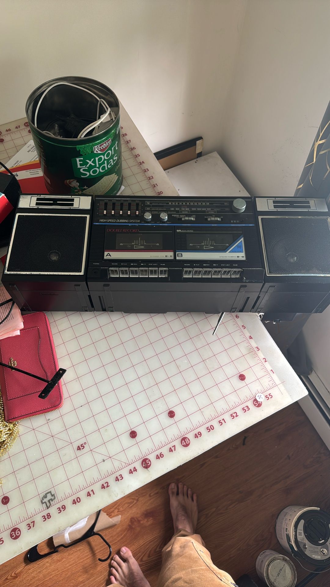 Sharp WQ-T237Z(BK) vintage boombox