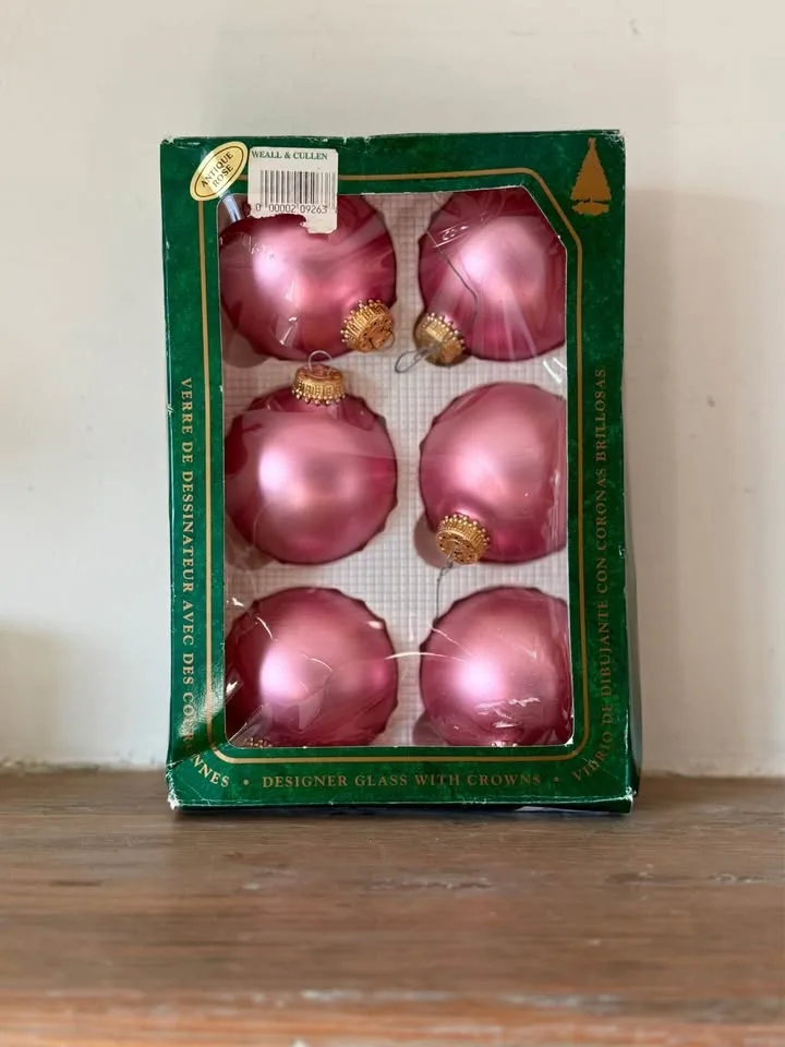 Vintage set of 6 Christmas by Krebs ornaments image indicator(3)