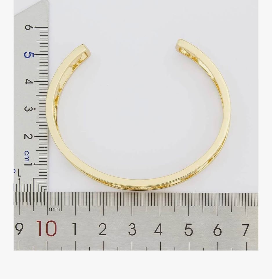 14 K gold plated MAMA letter bangle - photo 4