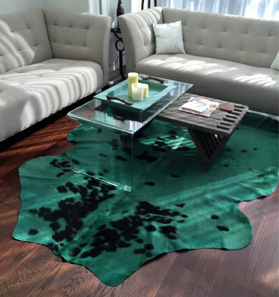 BRAND NEW - One of a Kind Emerald Green Cowhide