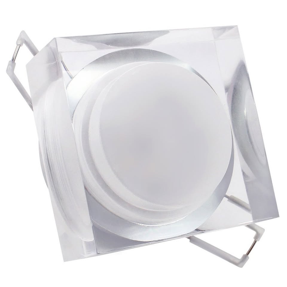 8 NEW 3W Acrylic LED Square Ceiling Lights, Warm White - photo 3