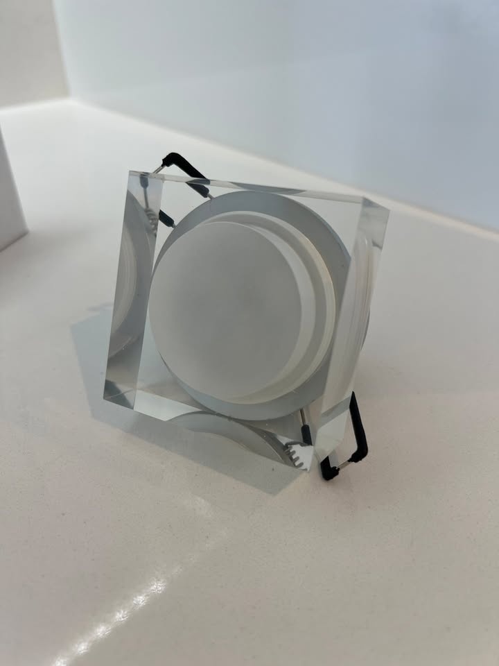 8 NEW 3W Acrylic LED Square Ceiling Lights, Warm White - photo 4