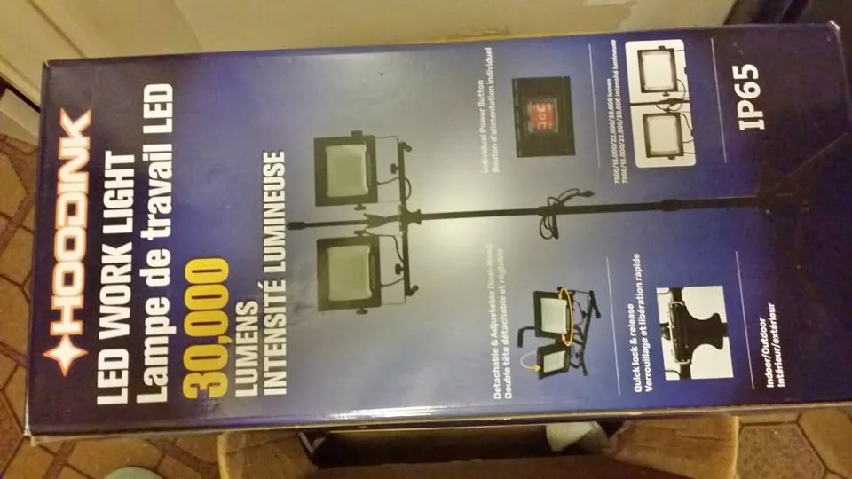 Brand New LED Twin Work Light with Strong Tripod in Orginal Box