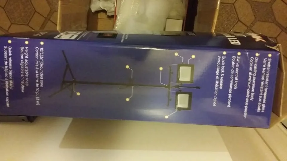 Brand New LED Twin Work Light with Strong Tripod in Orginal Box image indicator(3)