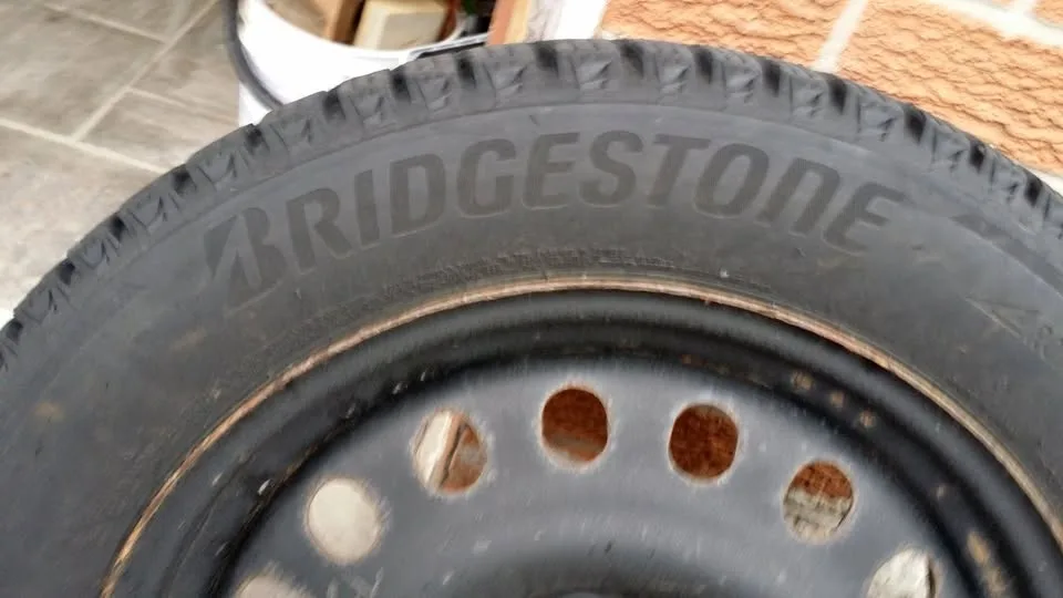 Bridgestone 17" Snow Tires Made in Japan on Rims