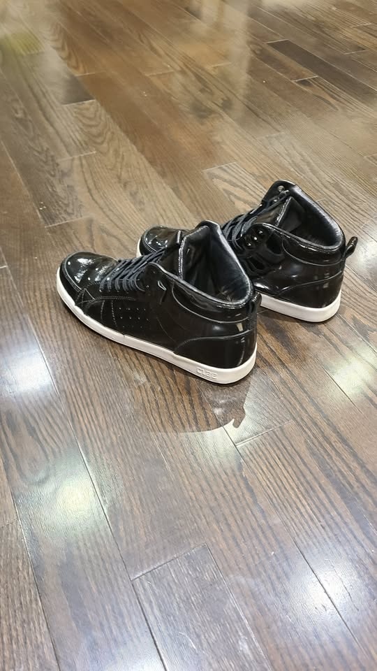 Clae Black Leather Shoes - Russell Sneakers Size 10 - photo 3