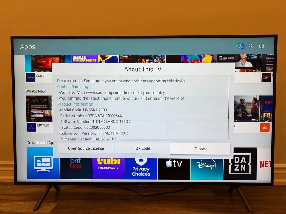 SAMSUNG 55” 4K UHD SMART LED TV image indicator(3)