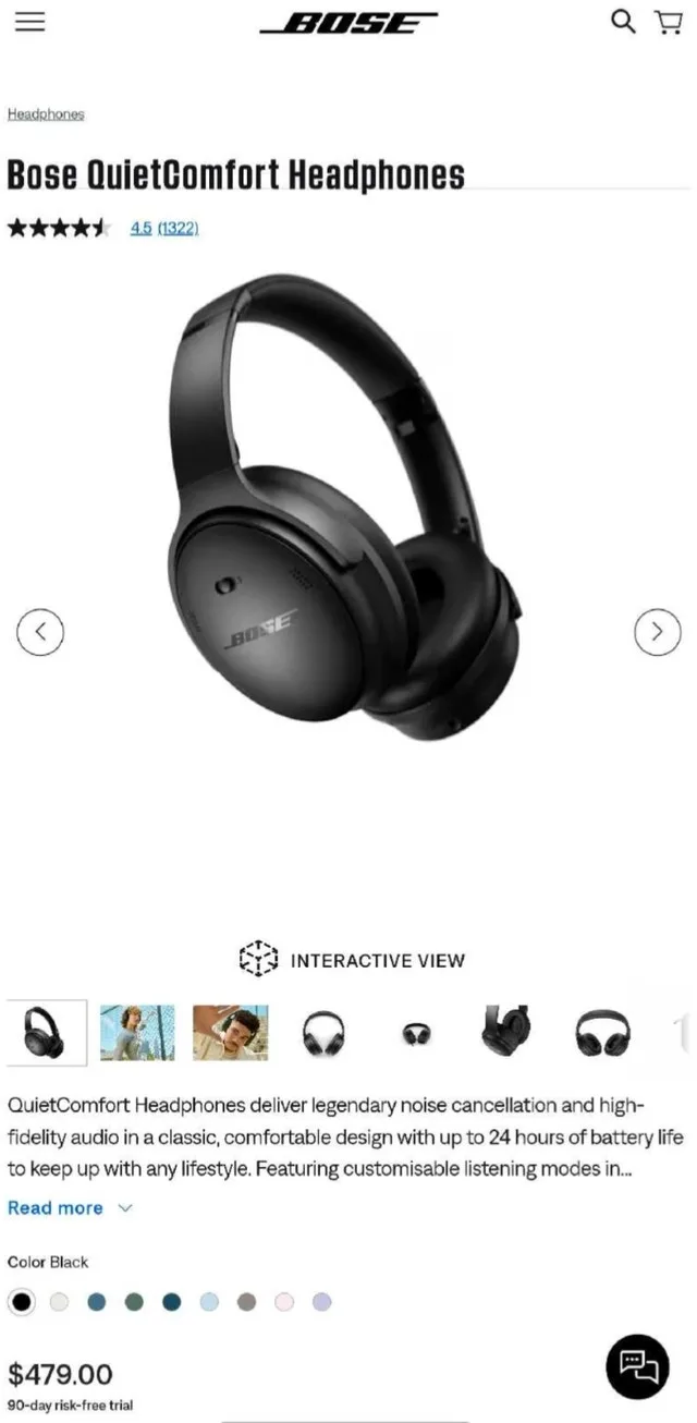 Bose QuietComfort Headphones, Bose QC image indicator(4)