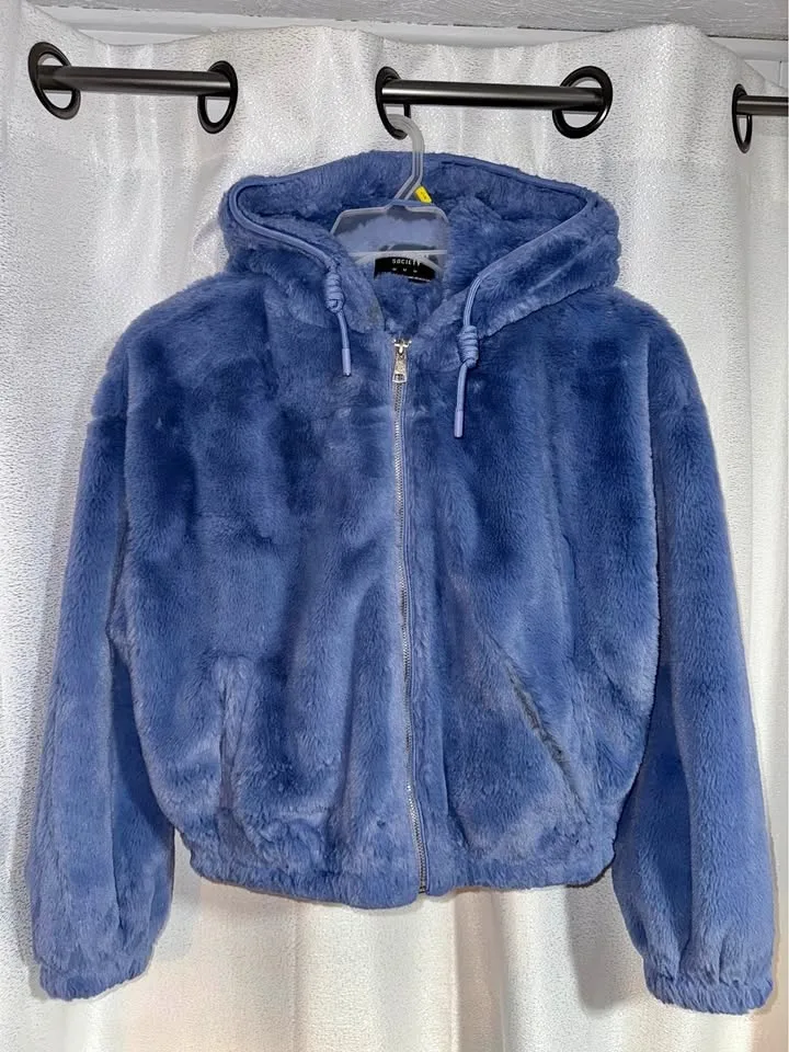 Blue/Pink/Brown Fur Jackets | $20 each
