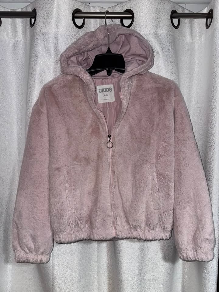 Blue/Pink/Brown Fur Jackets | $20 each - photo 3