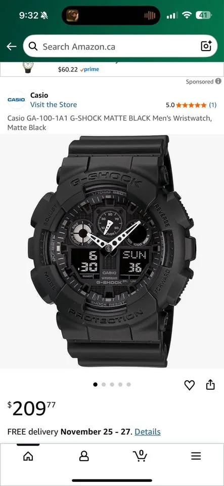 Casio G-Shock GA-100-1A1 image indicator(5)