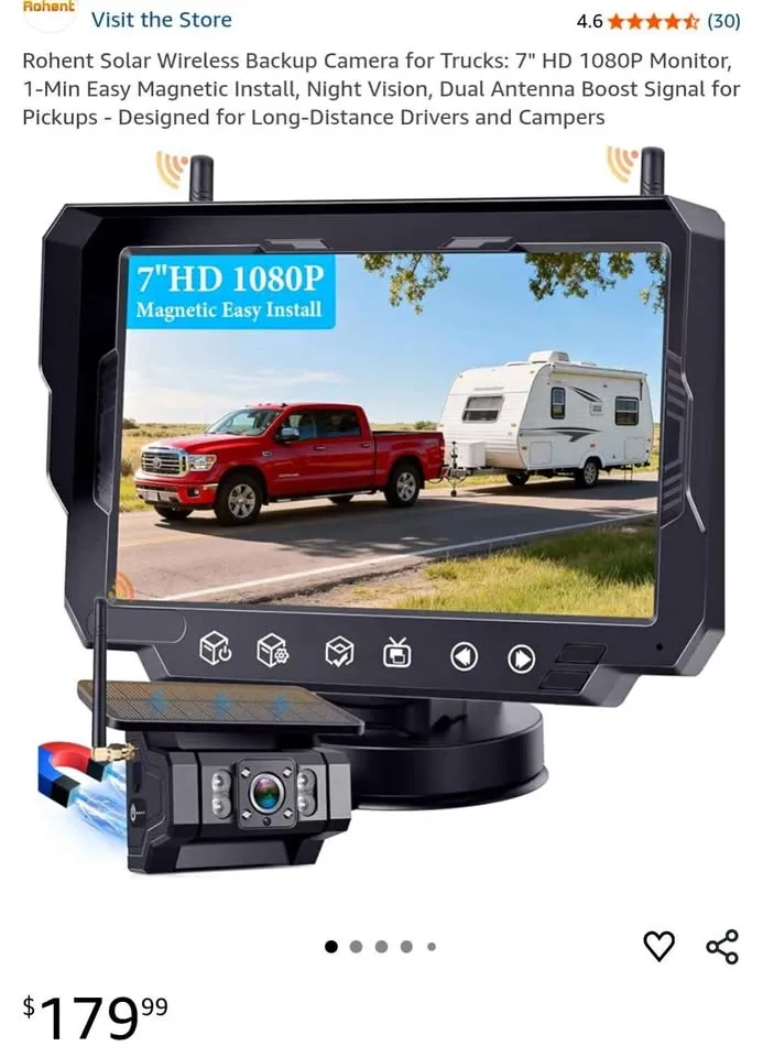 HD Wireless Backup Camera with Screen - New