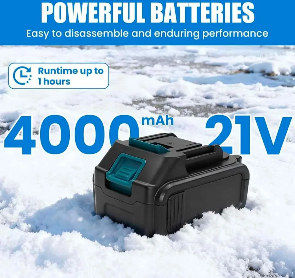 Cordless SnowBlower Shovel + 2 Batteries - New image indicator(3)