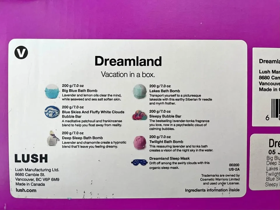 LUSH: Dreamland vacation in a box
