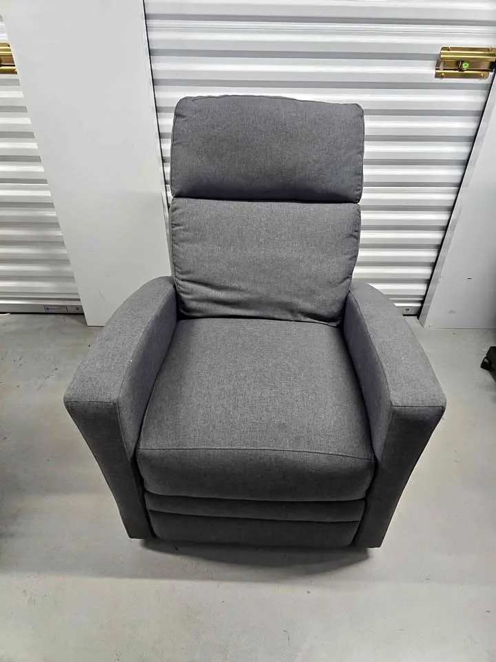 Storkcraft Premium Hoop Glider and Ottoman - Gray/White