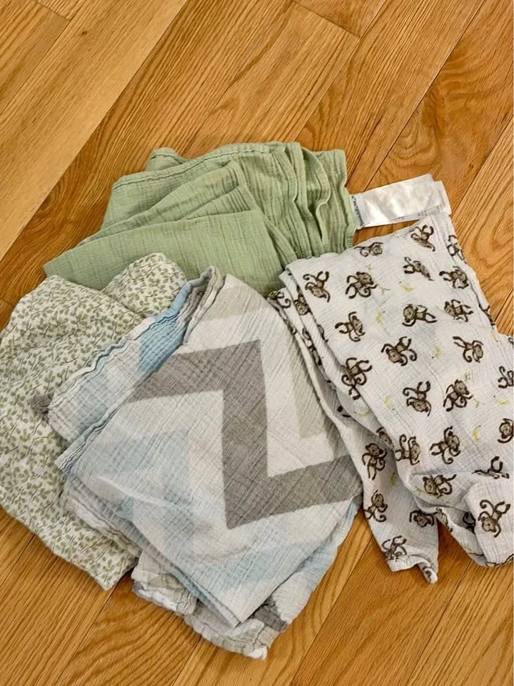 Muslin baby swaddle blankets