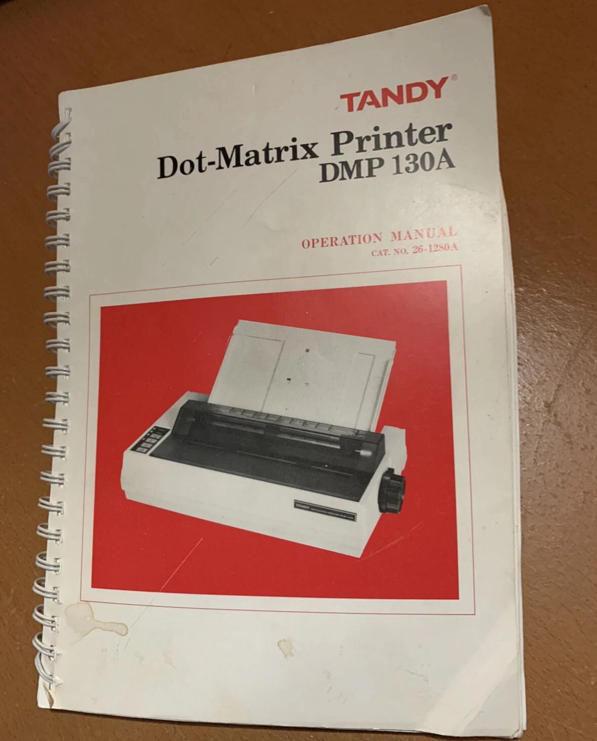 Tandy Dot-Matrix Printer DMP-130 Manual -Used- see details below