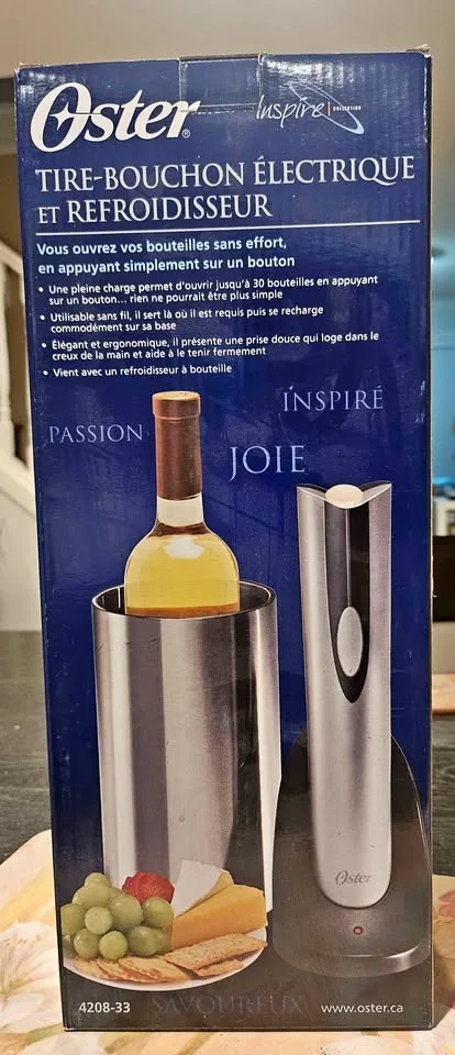 Oster Electric Wine Opener with Chiller