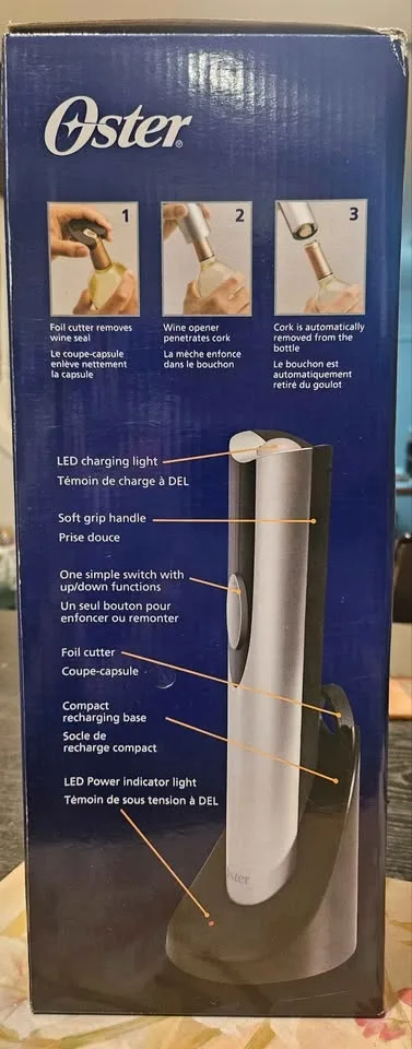 Oster Electric Wine Opener with Chiller image indicator(2)