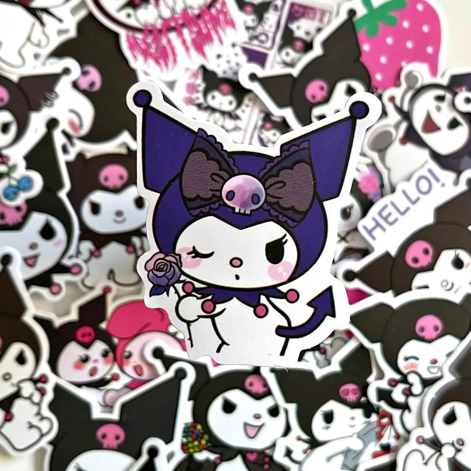Pack of 50 Cute Kuromi Stickers