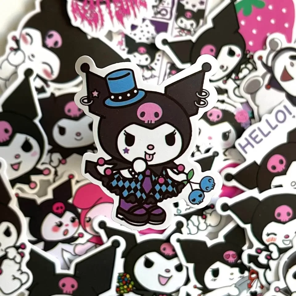 Pack of 50 Cute Kuromi Stickers image indicator(2)