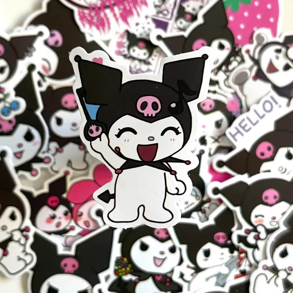 Pack of 50 Cute Kuromi Stickers image indicator(4)