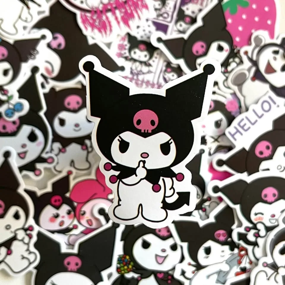 Pack of 50 Cute Kuromi Stickers image indicator(6)
